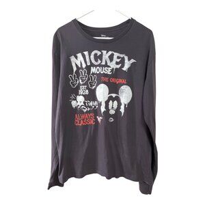 Disney Mickey Mouse “Always Classic” Long Sleeve Graphic Shirt XL